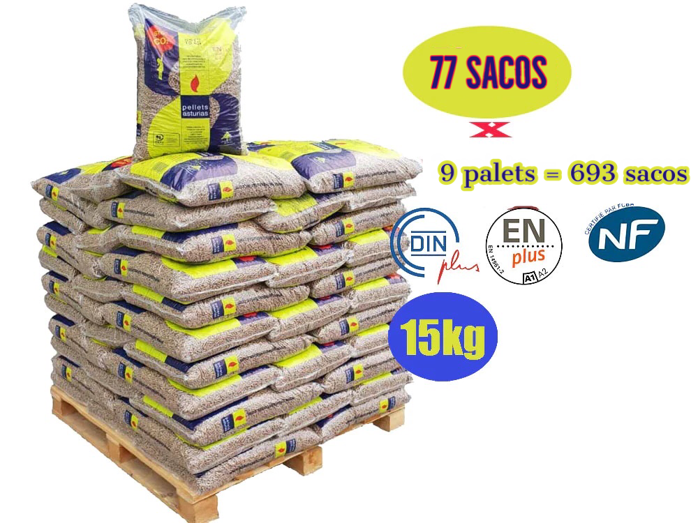 Pellets asturias – 9 Palets de 693 Sacos de 15kg (Copie)